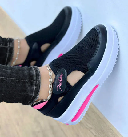 🌞50% Rabatt!🥿Damen Orthopädische Freizeitschuhe – Dicke Sohle, Rutschfest & Weich Gepolstert, Für Komfort & Haltungskorrektur