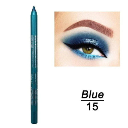 📢📢50 % RABATT!! ⏰ 24 Stunden lang anhaltender, wasserfester Farb-Eyeliner – 13 Farben, Perlmutt- und Matt-Finish, einfach anzuwenden 🎨