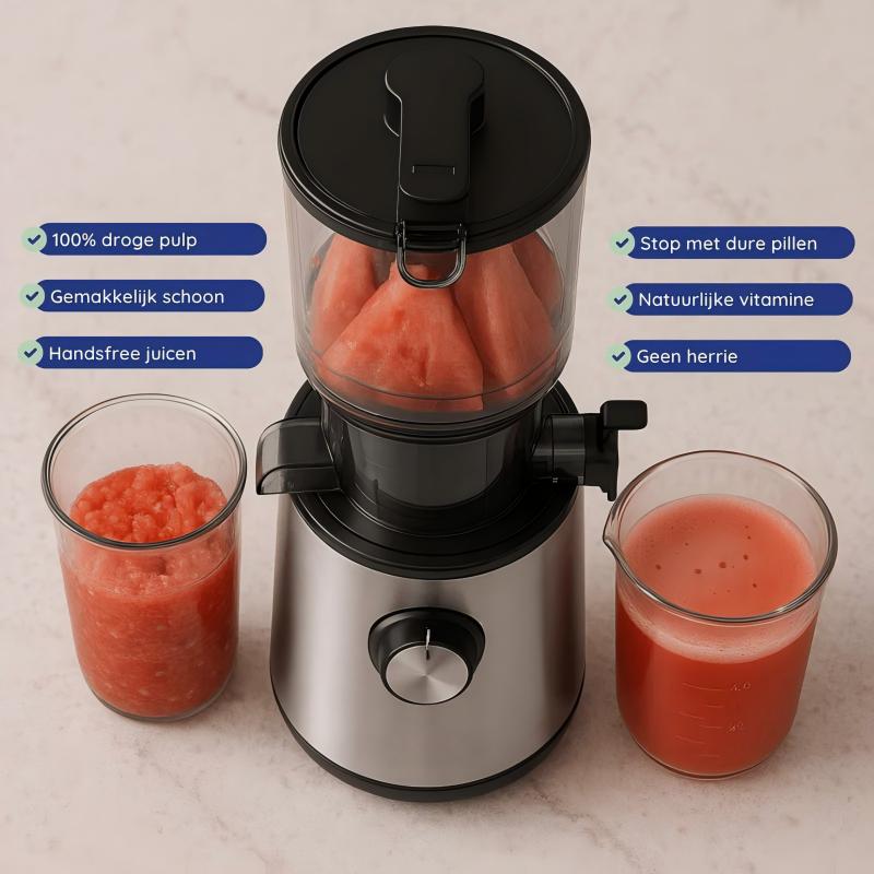 ✨🥤60% RABATT + KOSTENLOSER VERSAND🍎 Hochleistungs-Kaltpress-Entsafter – 110 mm extra breiter Einfülltrichter, 98 % Saftausbeute & einfache Reinigung ⚡