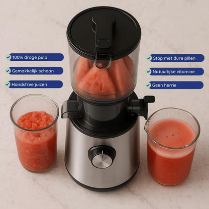 ✨🥤60% RABATT + KOSTENLOSER VERSAND🍎 Hochleistungs-Kaltpress-Entsafter – 110 mm extra breiter Einfülltrichter, 98 % Saftausbeute & einfache Reinigung ⚡