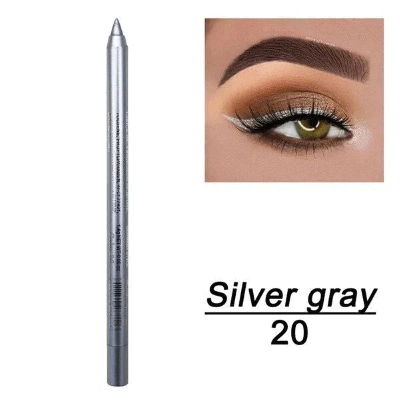 📢📢50 % RABATT!! ⏰ 24 Stunden lang anhaltender, wasserfester Farb-Eyeliner – 13 Farben, Perlmutt- und Matt-Finish, einfach anzuwenden 🎨