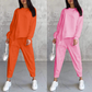 ⏰Zeitlich begrenztes Angebot: 50 % RABATT💕Damen Langarm-Sweatshirts mit unregelmäßigem Saum & Hosen-Set