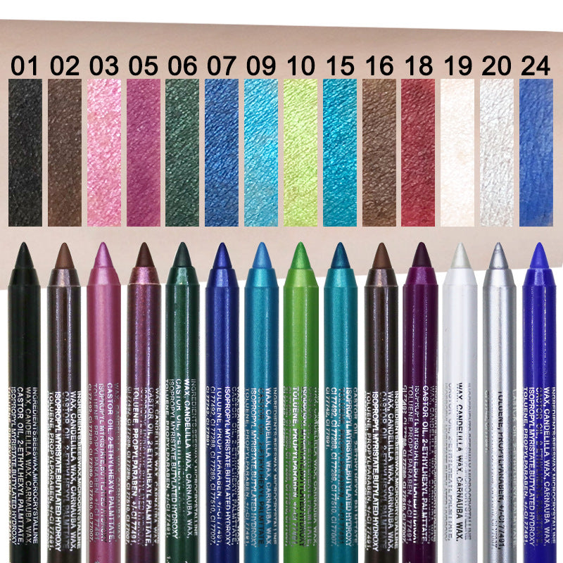📢📢50 % RABATT!! ⏰ 24 Stunden lang anhaltender, wasserfester Farb-Eyeliner – 13 Farben, Perlmutt- und Matt-Finish, einfach anzuwenden 🎨
