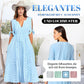 ⏰ Letzter Tag Sale 49% Rabatt 💃 Elegantes V-Ausschnitt-Kleid mit dezenten Cut-Outs für Damen