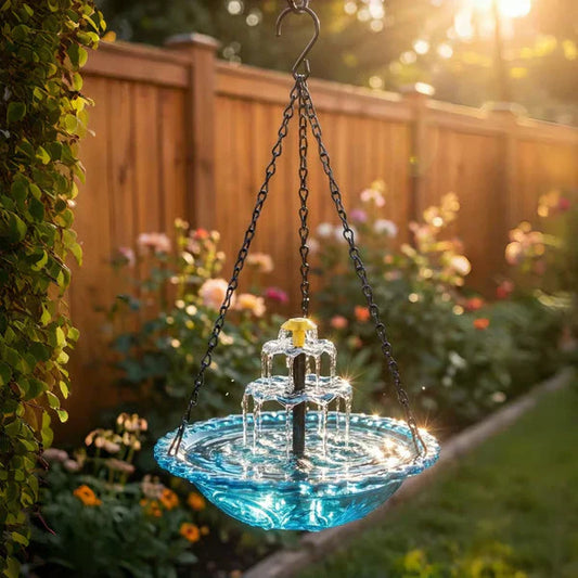 🔥💐 FRÜHLINGSTAG SALE - 50 % RABATT ⚡ ÜBER 50.000 VERKAUFT! 🐦 Solar Hänge-Vogelbad – Brunnen oder Vogelfutterspender