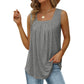 🔥50% Rabatt!🌸Blumen-Camisole mit quadratischem Ausschnitt – Boho-Stil, seitlicher Schlitz, leicht & luftig ✨