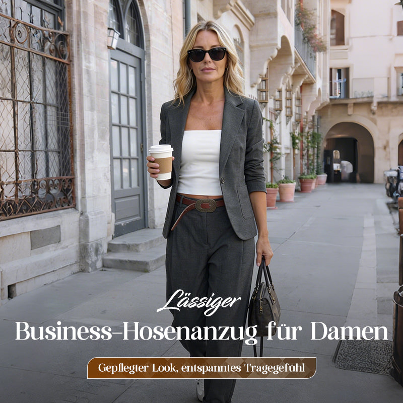 👔 50% RABATT! 💼 Lässiger Business-Hosenanzug für Damen– Blazer & Hose 👖