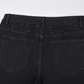 Schwarze Slim-Fit-Jeans mit Strasssteinen