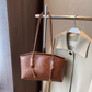 Vintage-Umhängetasche aus PU-Leder für Damen