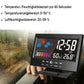 ⏰LETZTER TAG VERKAUF 50% RABATT✨Digitaler LED-Temperatur- und Luftfeuchtigkeitsmonitor, Wettervorhersage, LED-Tischwecker