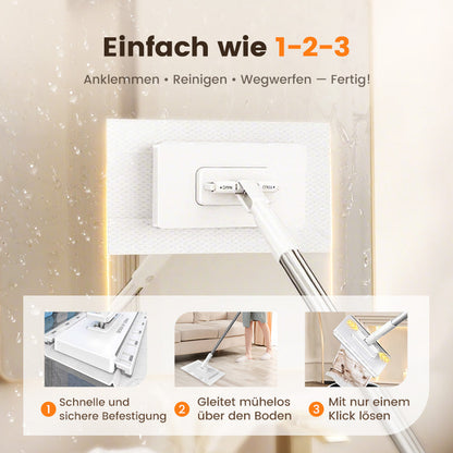 📢📢70 % Rabatt!! ⏰🧹✨Einweg-Staubwischer mit 4 wiederverwendbaren Tüchern💥🌟