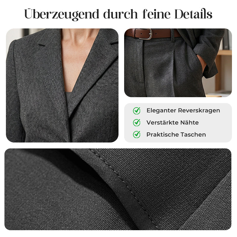 👔 50% RABATT! 💼 Lässiger Business-Hosenanzug für Damen– Blazer & Hose 👖