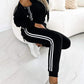 Dreiteiliges Damen-Set – Jacke und Baseballhose, Bequem und Sportlich