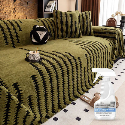 🛋️ 50% RABATT 2026! ✨ Plüsch Sofaüberwurf - Extra Dicke & Rutschfeste Decke mit Elastischen Kanten für Herbst und Winter 🍂❄️