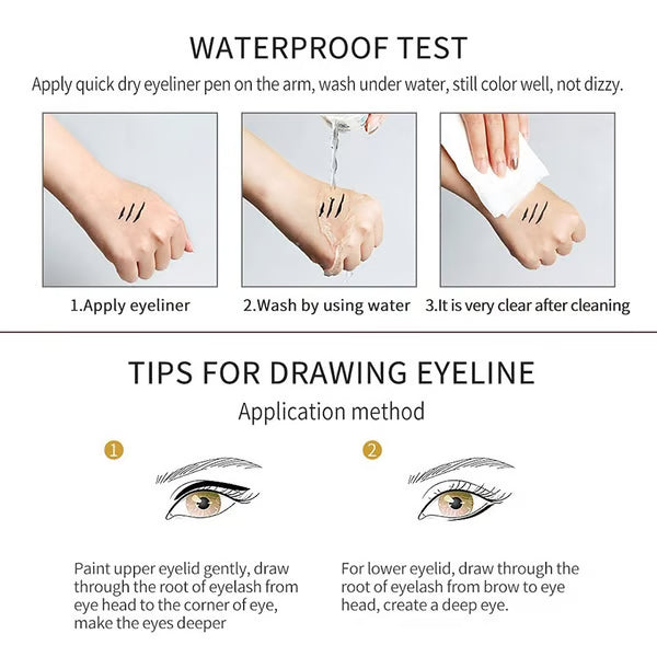📢📢50 % RABATT!! ⏰ 24 Stunden lang anhaltender, wasserfester Farb-Eyeliner – 13 Farben, Perlmutt- und Matt-Finish, einfach anzuwenden 🎨
