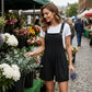 Ärmelloser Weitbein-Jumpsuit für Sommerbrisen
