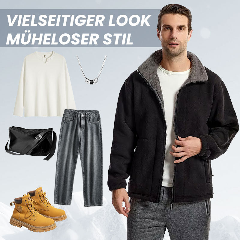 🍂 Early-bird price 73% Rabatt 🍁Herrenjacke mit doppelseitigem Fleece