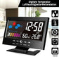 ⏰LETZTER TAG VERKAUF 50% RABATT✨Digitaler LED-Temperatur- und Luftfeuchtigkeitsmonitor, Wettervorhersage, LED-Tischwecker