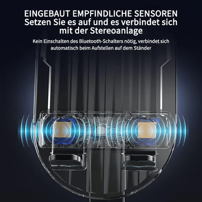 ✨📞 5-in-1 Handyhalterung mit kabellosem Lautsprecher & LED-Licht 🔈💡 360° drehbar, universal für Handy & Tablet – ideal fürs Büro, Schlafzimmer oder die Küche