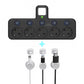EU-Stecker-Wandler-Steckdose mit 4 Steckdosen, Multi-Port-Wanddose mit unabhängigem Schalter und kleinem Nachtlichtadapter
