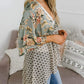 📢📢Großer Ausverkauf läuft!⏰🌸Damen-Kimonos mit Blumenmuster, Rüschenärmeln und Bindegürtel – luftige Boho-Cardigans im lockeren Schnitt