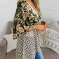 📢📢Großer Ausverkauf läuft!⏰🌸Damen-Kimonos mit Blumenmuster, Rüschenärmeln und Bindegürtel – luftige Boho-Cardigans im lockeren Schnitt