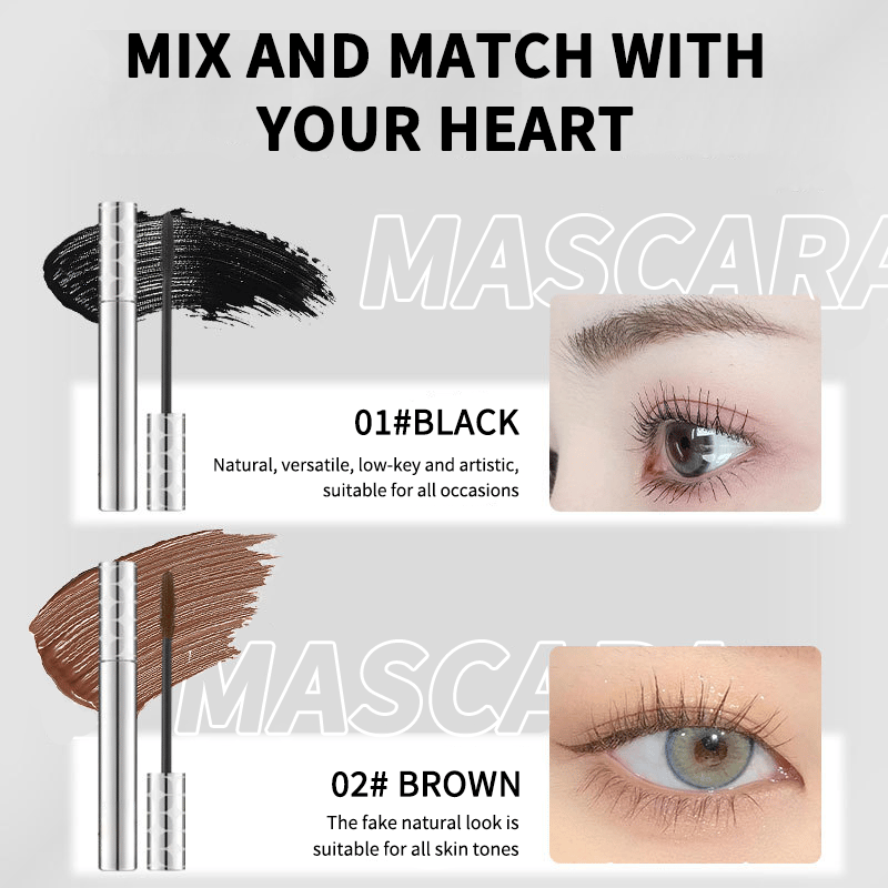 💖KAUFEN SIE 1 UND ERHALTEN SIE 2 GRATIS💖Zweifarbige Mascara in Schwarz und Braun für den perfekten Wimpern-Look
