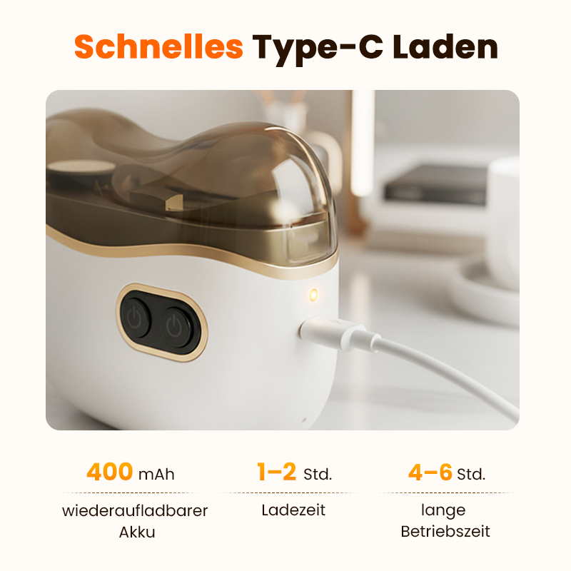 Elektrischer Nagelschneider 2-in-1 – Schneiden & Feilen mit integriertem Sicherheitsschutz ✂️