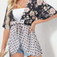 📢📢Großer Ausverkauf läuft!⏰🌸Damen-Kimonos mit Blumenmuster, Rüschenärmeln und Bindegürtel – luftige Boho-Cardigans im lockeren Schnitt