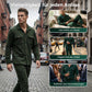 🔥Solange der Vorrat reicht 50 % Rabatt!🎉Herren-Set aus Waffel-Button-Down-Jacke und Hose