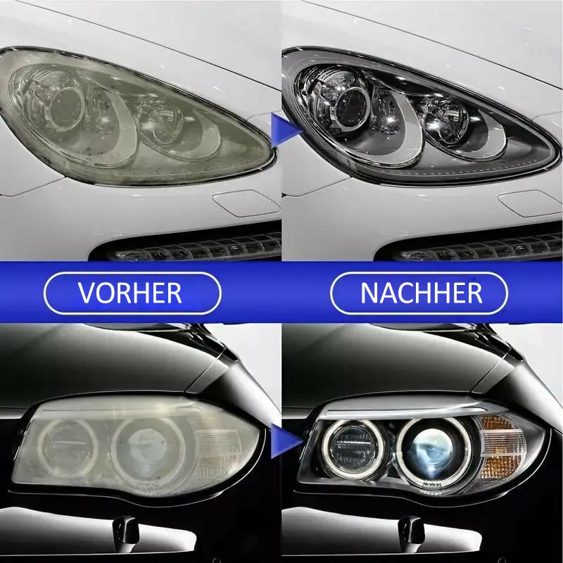 ⏳Begrenzte Zeit 50% Rabatt💥Scheinwerfer-Restaurierungsflüssigkeitsset für Autos