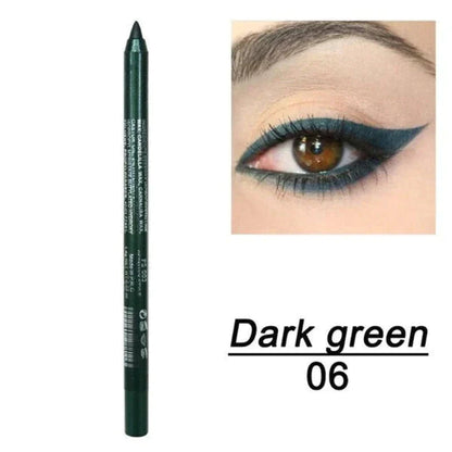 📢📢50 % RABATT!! ⏰ 24 Stunden lang anhaltender, wasserfester Farb-Eyeliner – 13 Farben, Perlmutt- und Matt-Finish, einfach anzuwenden 🎨