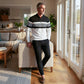 Herren-Set: Pullover mit grafischem Druck und Hose