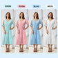 ⏰ Letzter Tag Sale 49% Rabatt 💃 Elegantes V-Ausschnitt-Kleid mit dezenten Cut-Outs für Damen