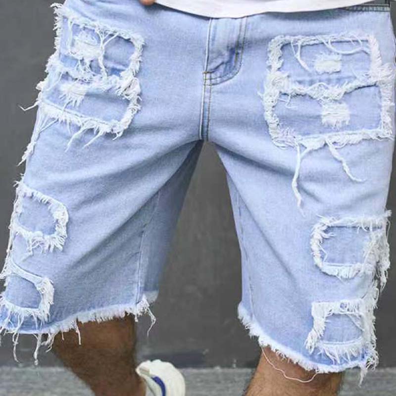 🩳 50% RABATT! 🔥 Herren-Ripped-Denim-Shorts mit Fransen-Details – Lässiger Look & bequeme Passform – Perfekt für heiße Sommertage, Festivals oder einen entspannten City-Look ☀️
