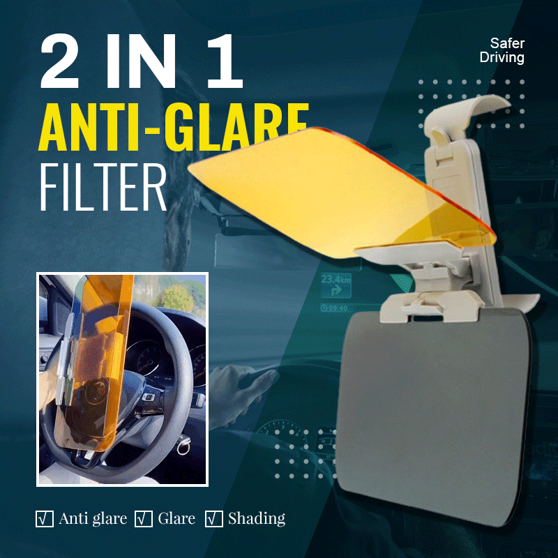 🚗Heißer Verkauf 50% RABATT🎁2-in-1 Blendschutzfilter