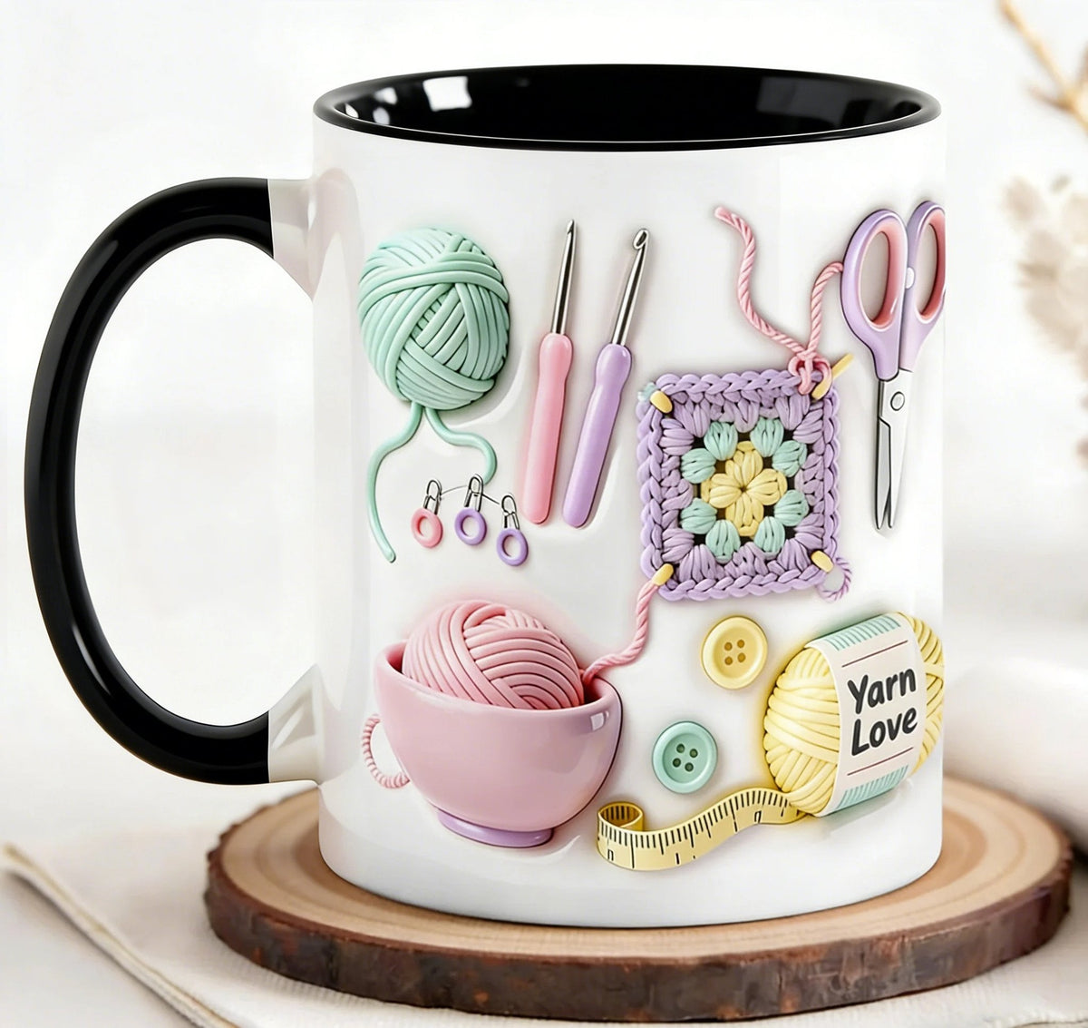 🔥 LIMITIERT: -50% ☕🧶 Wollbecher für Häkeln & Stricken – praktisch, dekorativ & perfekt als Geschenkidee 🎁