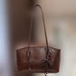 Vintage-Umhängetasche aus PU-Leder für Damen