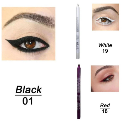 📢📢50 % RABATT!! ⏰ 24 Stunden lang anhaltender, wasserfester Farb-Eyeliner – 13 Farben, Perlmutt- und Matt-Finish, einfach anzuwenden 🎨
