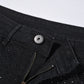 Schwarze Slim-Fit-Jeans mit Strasssteinen