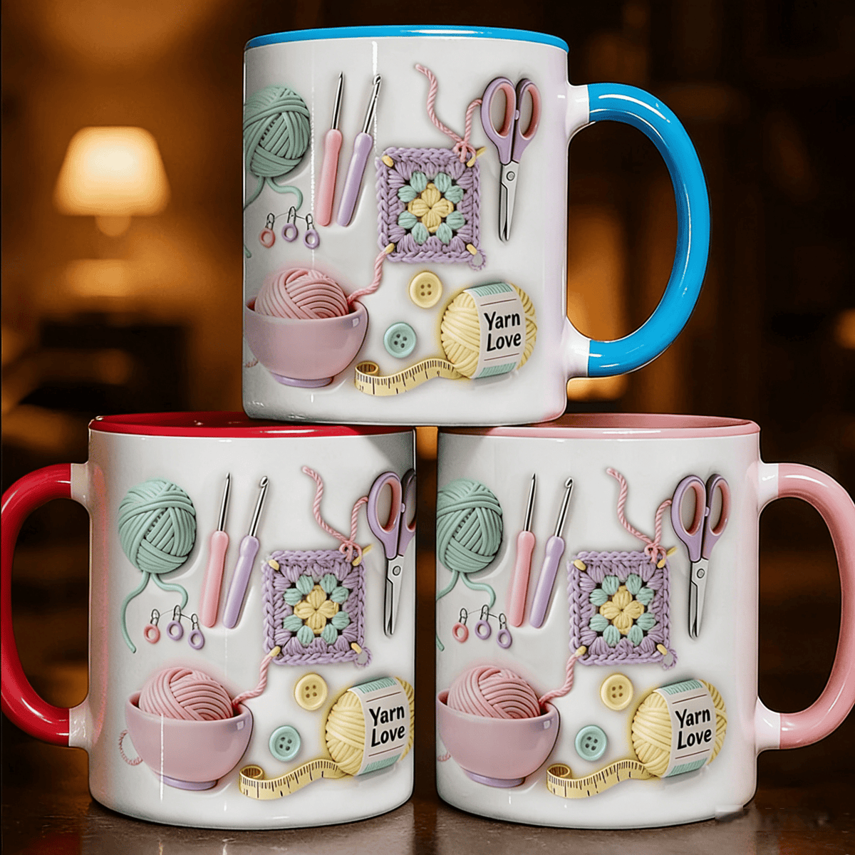 🔥 LIMITIERT: -50% ☕🧶 Wollbecher für Häkeln & Stricken – praktisch, dekorativ & perfekt als Geschenkidee 🎁