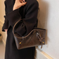 Vintage-Umhängetasche aus PU-Leder für Damen