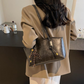 Vintage-Umhängetasche aus PU-Leder für Damen