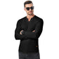 🏋️ Herren Fitness-Langarmshirt – Halbeng, elastisch, gestreift & atmungsaktiv, für Basketball, Laufen & Training, S–3XL✨
