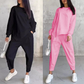 ⏰Zeitlich begrenztes Angebot: 50 % RABATT💕Damen Langarm-Sweatshirts mit unregelmäßigem Saum & Hosen-Set