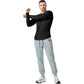 🏋️ Herren Fitness-Langarmshirt – Halbeng, elastisch, gestreift & atmungsaktiv, für Basketball, Laufen & Training, S–3XL✨