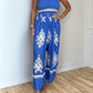 Ärmelloser Neckholder-Jumpsuit mit weitem Bein für Damen