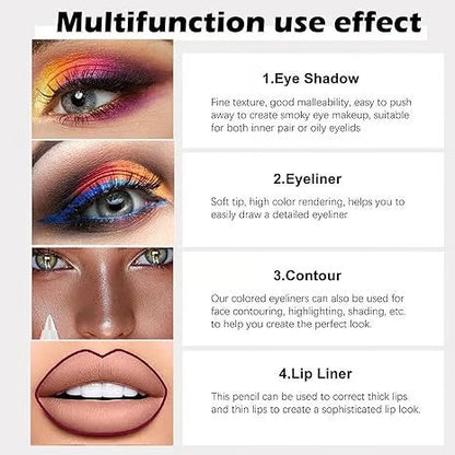 📢📢50 % RABATT!! ⏰ 24 Stunden lang anhaltender, wasserfester Farb-Eyeliner – 13 Farben, Perlmutt- und Matt-Finish, einfach anzuwenden 🎨