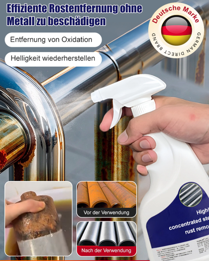 ✨Hochkonzentrierter Rostentferner – Wirksam auf Stahl/Eisen, schnell wirkend und schonend zu Metalloberflächen✨