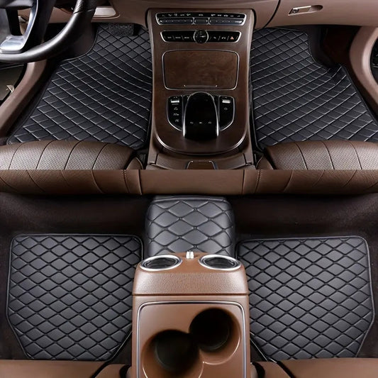 5er-Set Wasserdichte Auto-Fußmatten aus Leder – Stilvoller Rundumschutz für Ihr Fahrzeug 🚘✨